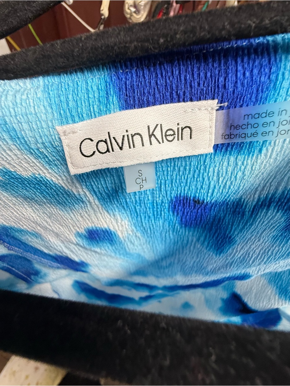 Calvin Klein Blue Watercolor Print Tank